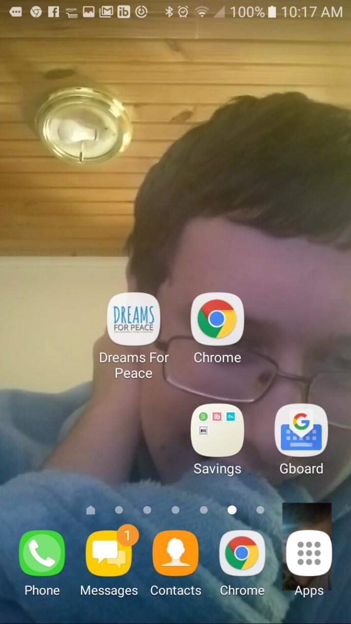 Screenshot your phone home screen?