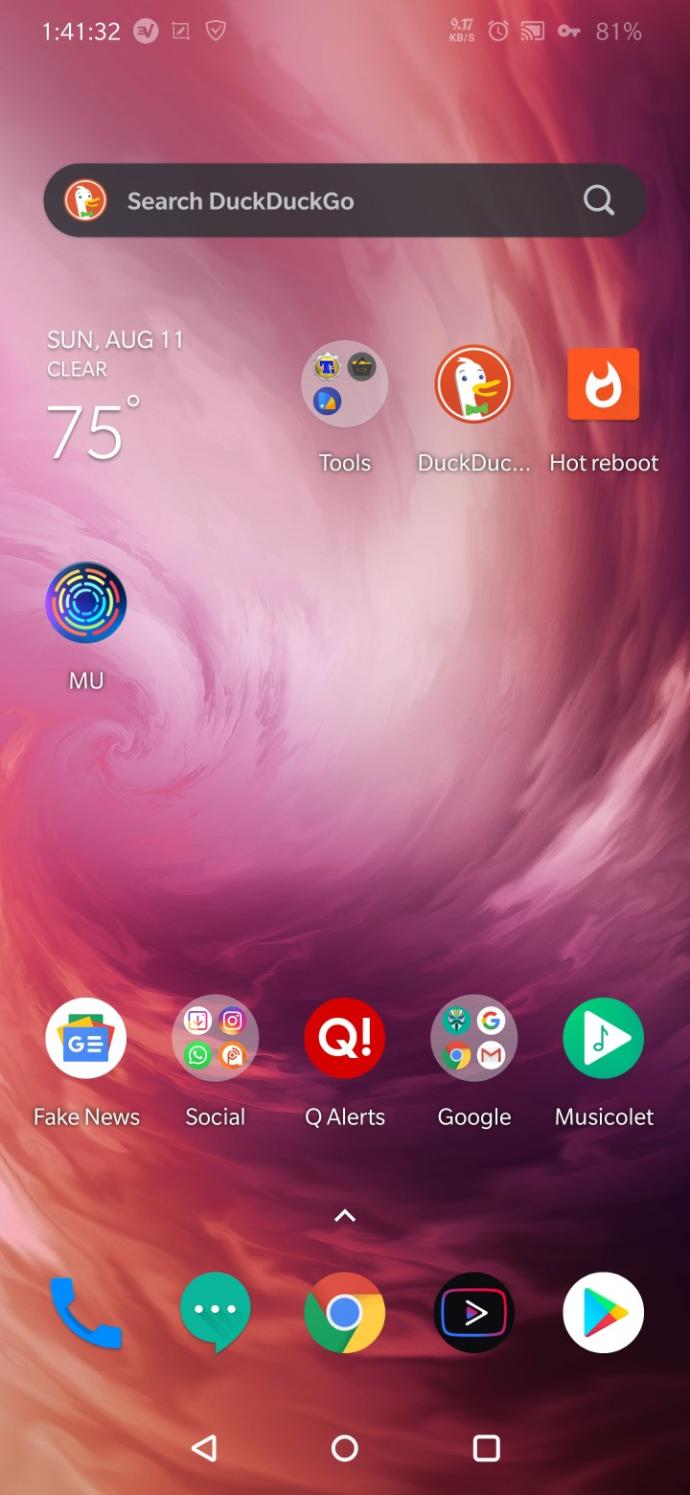 Screenshot your phone home screen?