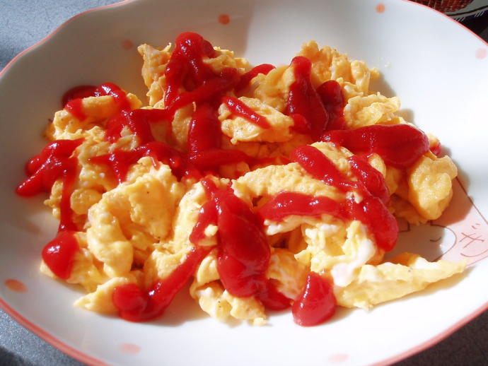 Eggs with Ketchup or Salsa?