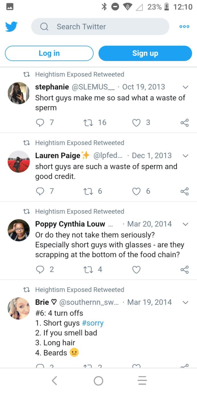 What do you think about these tweets from women on short guys?