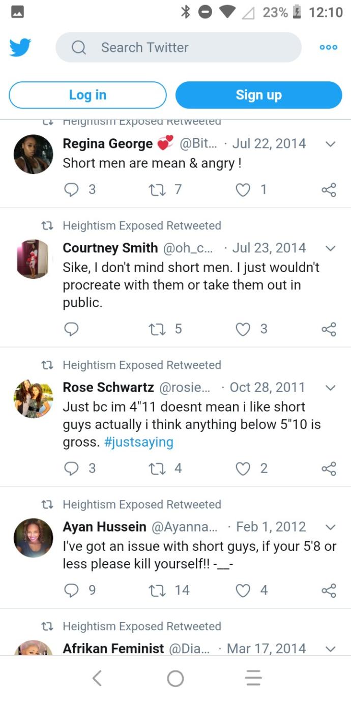 What do you think about these tweets from women on short guys?