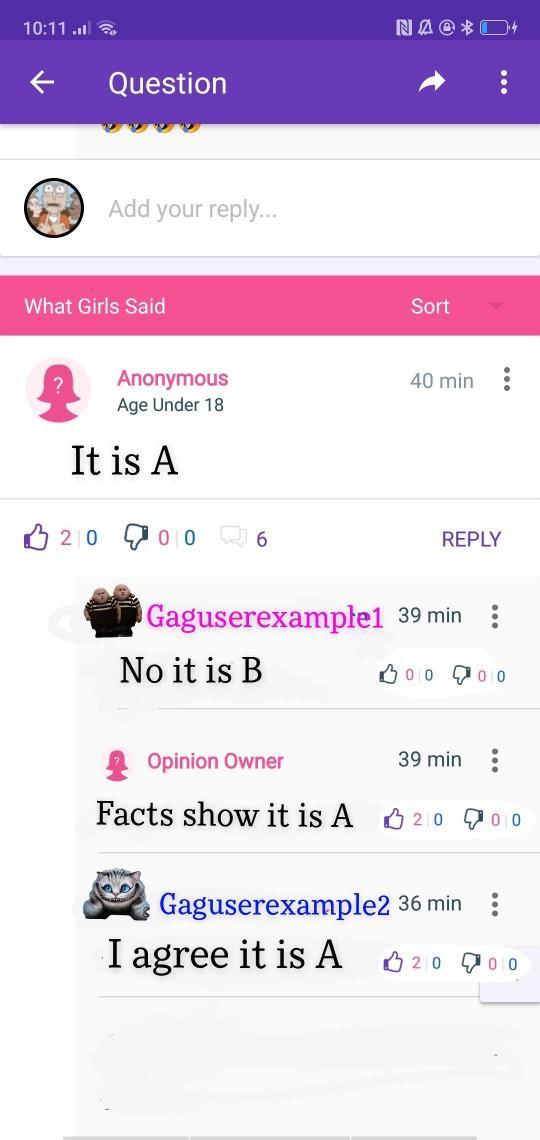 Do you think we should be able to 'like' and 'dislike' comments on opinions?