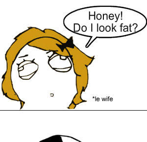 Should guys be HONEST when their girlfriend/wife asks him if she's getting FATTER?