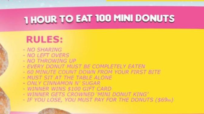 Can you complete this donut challenge?
