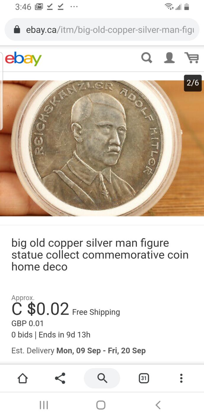 Would you buy this big old copper silver man?