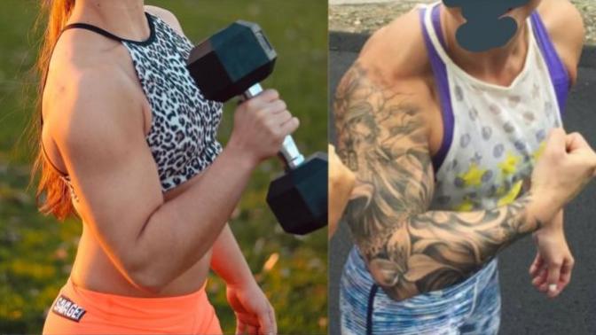 Do you think these athletes have pretty equal upper body development? Is it unusual for a guy to find either of them 'intimidating'?