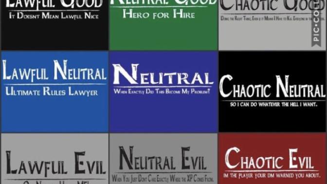 What Dungeons and Dragons alignment are you?
