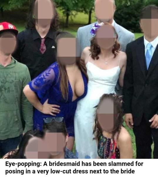 Bridesmaid upstaging the bride?