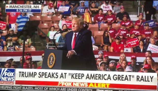 Did Trump cry backstage when he saw all the empty seats at his rally?