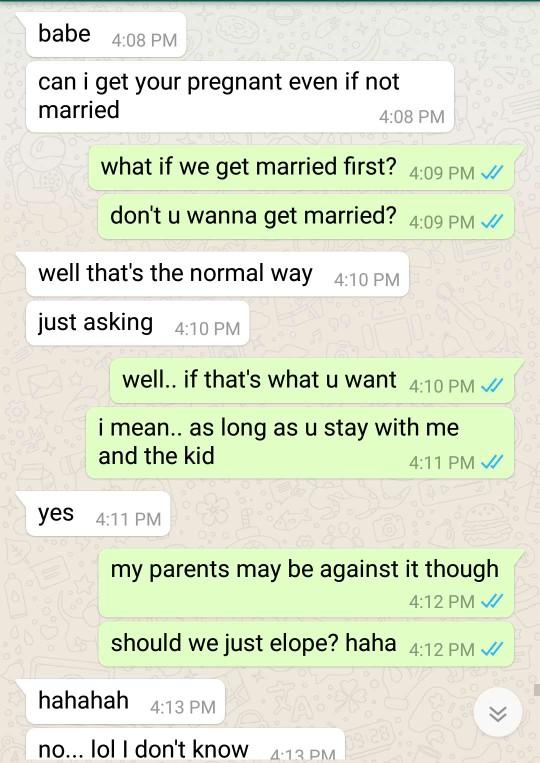 Kid before marriage?
