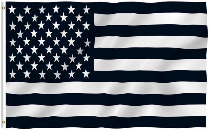 Why are some American flags black?