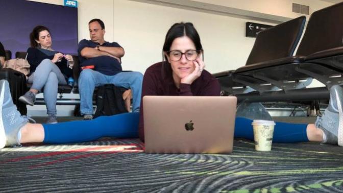 When traveling, and your flight is delayed by 2 or more hours, what do you do to pass the time?