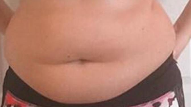 My girlsfriends fat belly gets in the way, can anyone help?