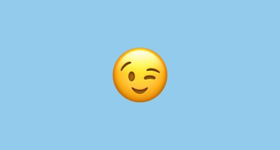 When do you send the winking emoji?