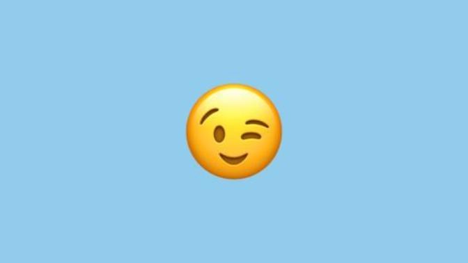 When do you send the winking emoji?