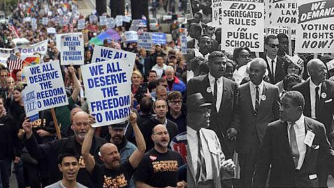 Do you think the struggles of LGBTQ+ people can be equated with the struggles of Black people in the USA?