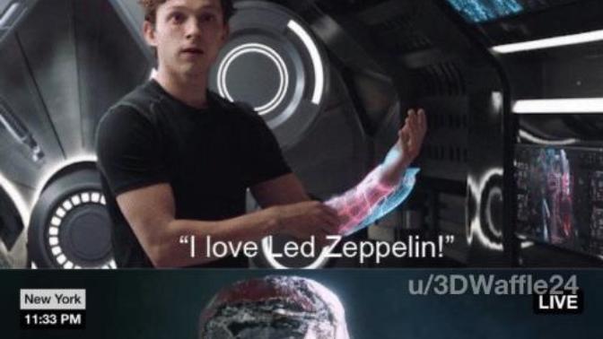 In Spider Man Far from Home, Happy puts on AC DC Back in Black & Peter goes "oh I love Led Zeppelin" is that true that this generation has forgotten?