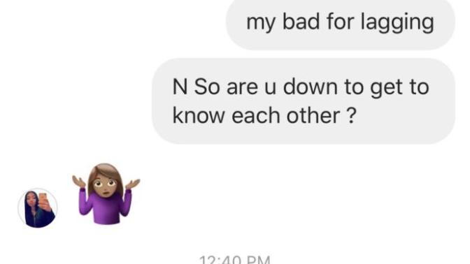 Is this girl playing hard to get?