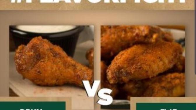 Flats vs Drums and what's you favorite type and or flavor/seasoning for wings?