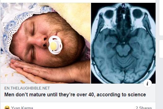 Men, on a scale from 1 - 10, how mature would you say you are?
