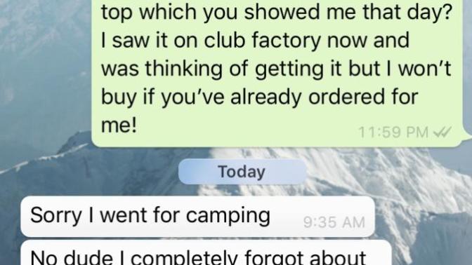Would you think I was being slightly rude to my friend?