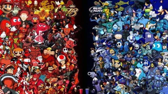 Just choose red or blue?