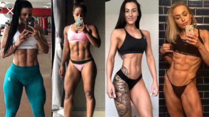 Women with abs, do they have high testosterone or are they at ridiculously low body fat percentage?