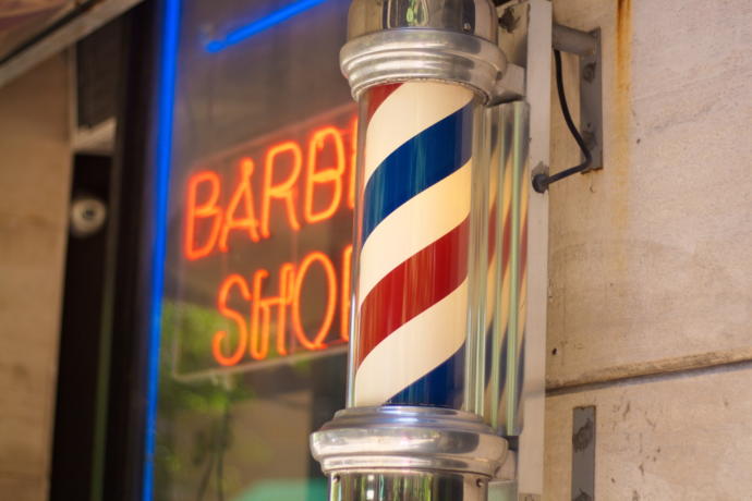 Do you know why barber shops have rotating pole outside?