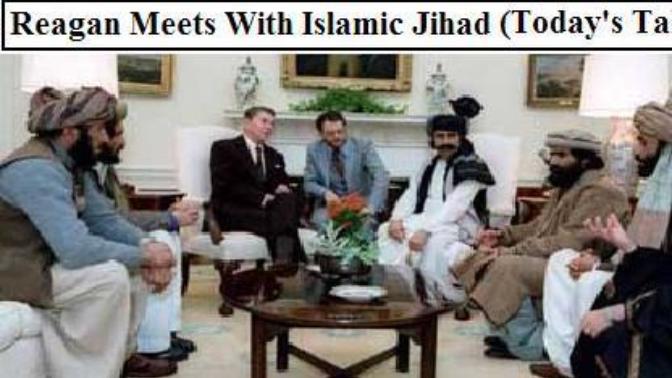 If Ronald Reagan was still alive, should he be in prison for promoting Islamic terrorism?