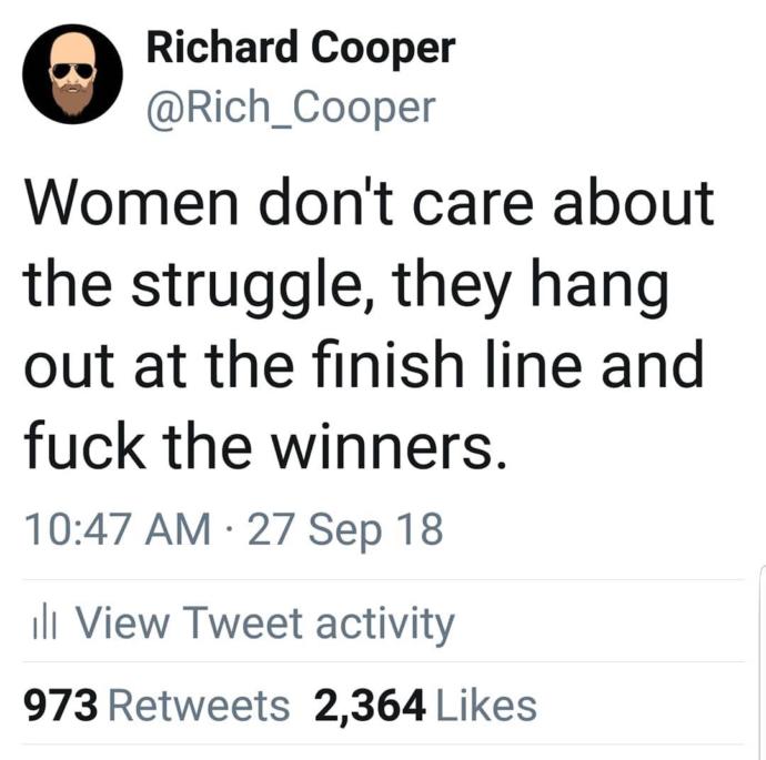 Why do men complain about women having standards?