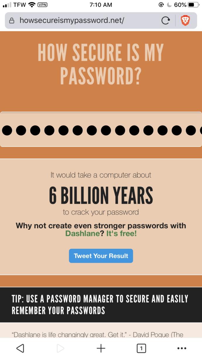 Do you think my passwords are secure?