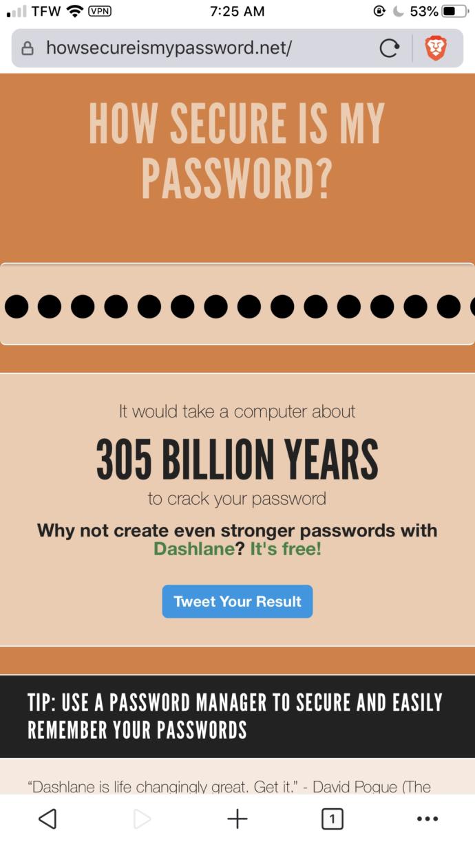 Do you think my passwords are secure?