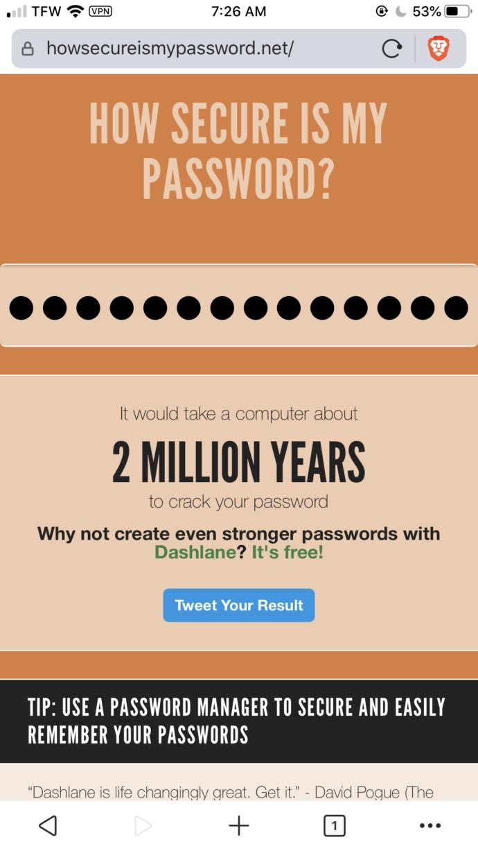 Do you think my passwords are secure?