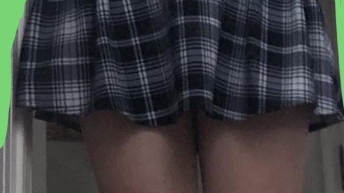Color coordination question. What “color” (not nude) tights can pair with this skirt and top, without clashing or looking tacky?