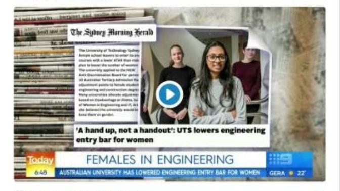 A Sydney university will lower the engineering entry bar for females to get more women into the field. Opinions?