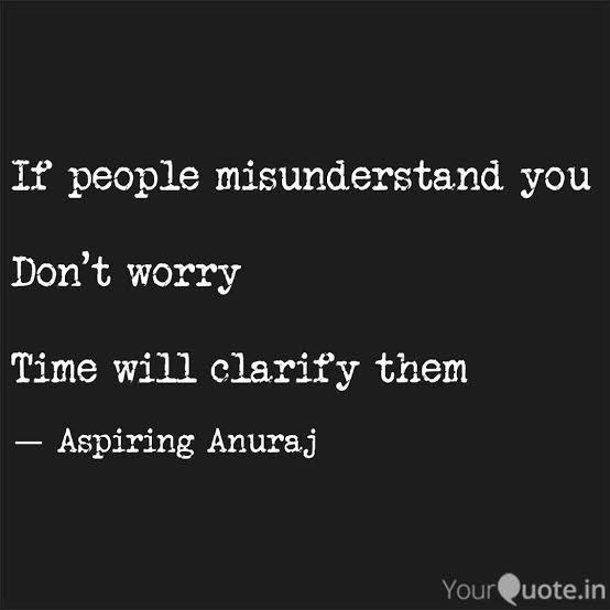 Will time clarify the misunderstanding between me and my crush?