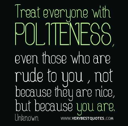 Is being too nice a sign of weak personality?