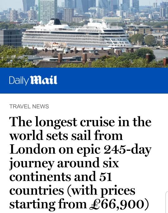 Would you go on this 8-months cruise?