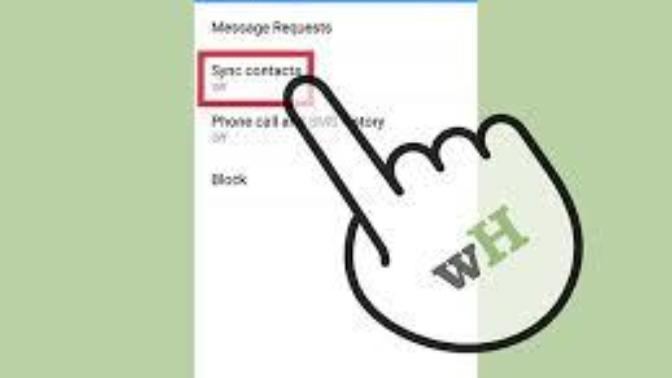 How does syncing contacts work on facebook?
