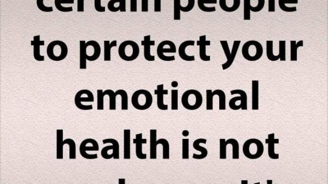 Please describe a time where you avoided certain people in order to protect your peace?