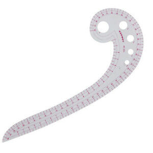 In dress making which curved ruler is used?
