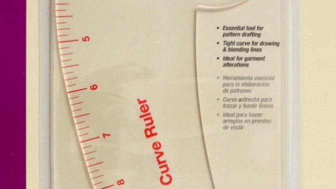 In dress making which curved ruler is used?