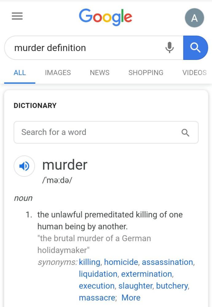 Why do some people say abortion is murder but other people say abortion is not murder?