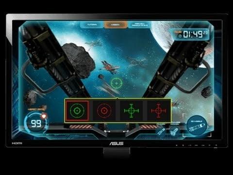 Is a gaming monitor's built in crosshair considered cheating?