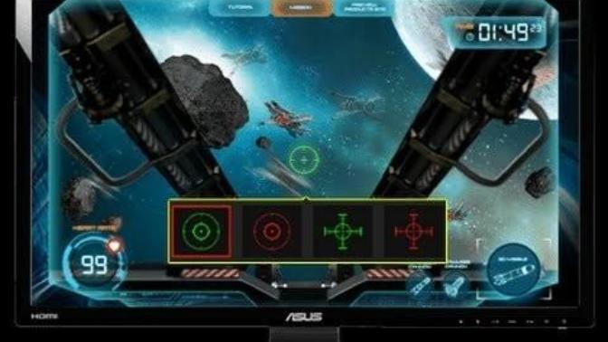 Is a gaming monitor's built in crosshair considered cheating?