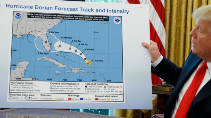 Is Hurricane Dorian hitting Alabama right now?