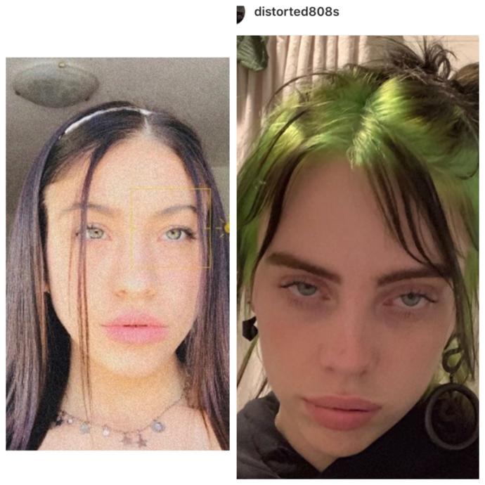 Does she look like Billie eilish?