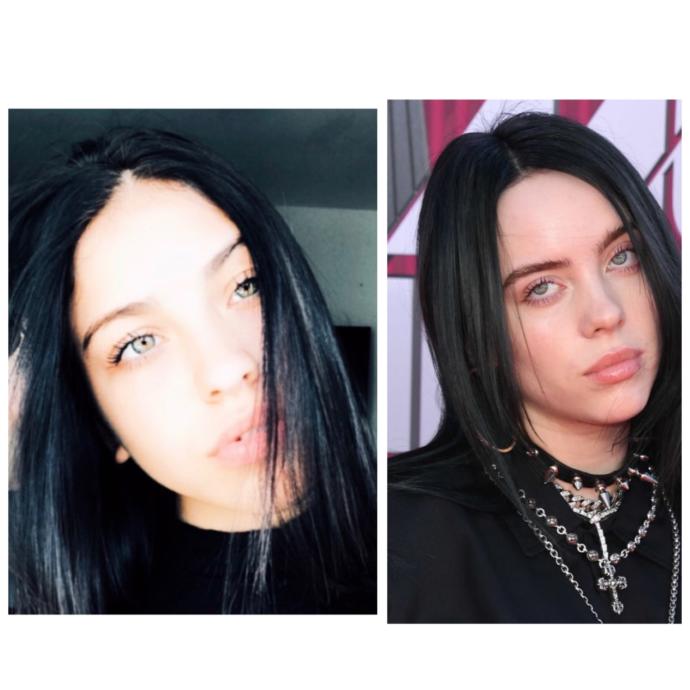 Does she look like Billie eilish?