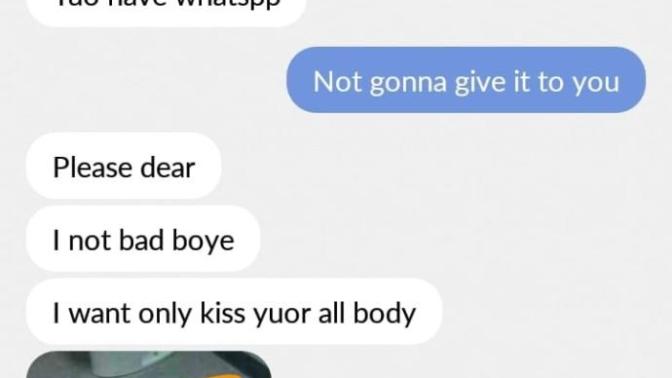How do you reply to receiving unsolicited dick pics?