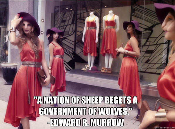 Does a nation of sheep breed a government of wolves?